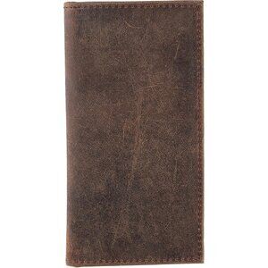 Buffalo Leather RFID Long Wallet  CLASSIC Men’s Bifold Checkbook Design